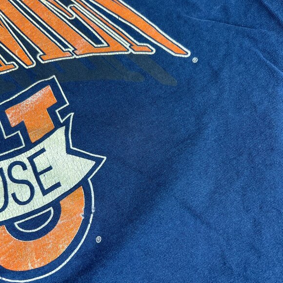 VTG 90s Syracuse Orangemen Shirt Extra Extra Large Blue Faded Single Stitch Tee - Picture 5 of 12